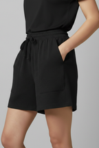 Violet | Relaxed Fit Elastic Waist Drawstring Shorts