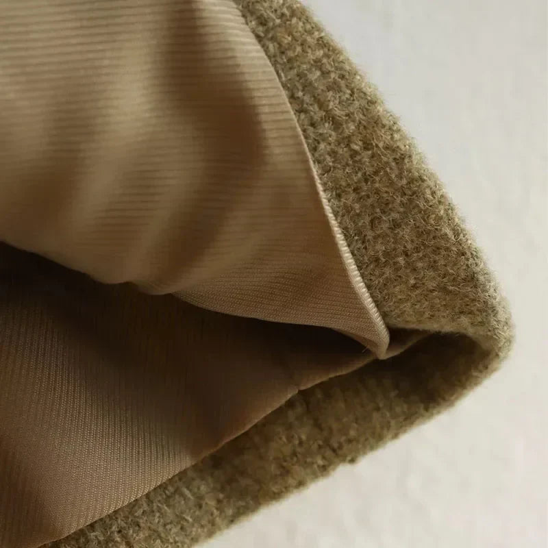 Vivienne | Cropped Tailored Button-Front Bomber Jacket