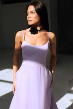 Whitney | Flared Fit Midi Dress With Ruffles And Spaghetti Straps