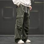 William | Wide Leg Cargo Pocket Casual Pants