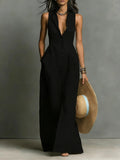 Winter | Tailored Sleeveless Maxi Shirt Dress