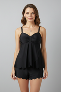 Wren | Sweetheart Neck Tankini Set with Shorts