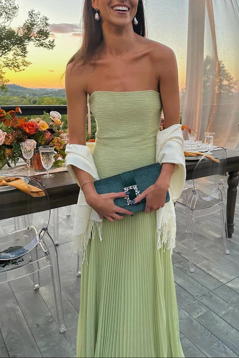 Xanthe | Pleated Fit Maxi Dress