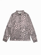 Ximena | Loose Fit Long Sleeve Snakeskin Print Lapel Blouse