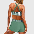 Yolanda | Ribbed High-Waisted Bikini Set