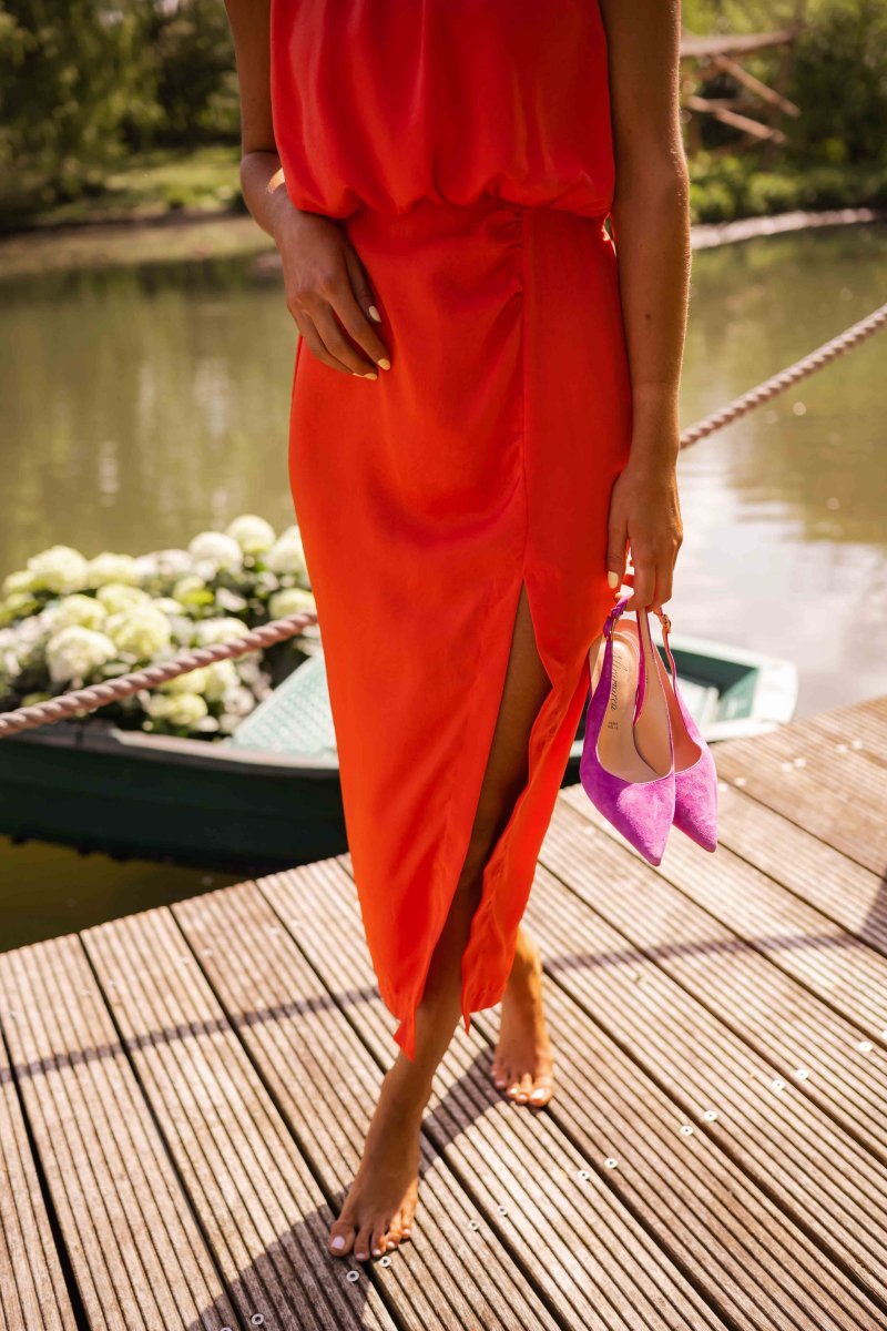 Zinnia | Relaxed Fit Sleeveless Midi Dress