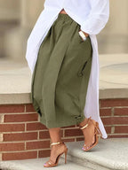 Zola | Loose Fit Wide Leg Pleated Pants with Pockets
