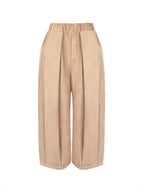 Zola | Loose Fit Wide Leg Pleated Pants with Pockets
