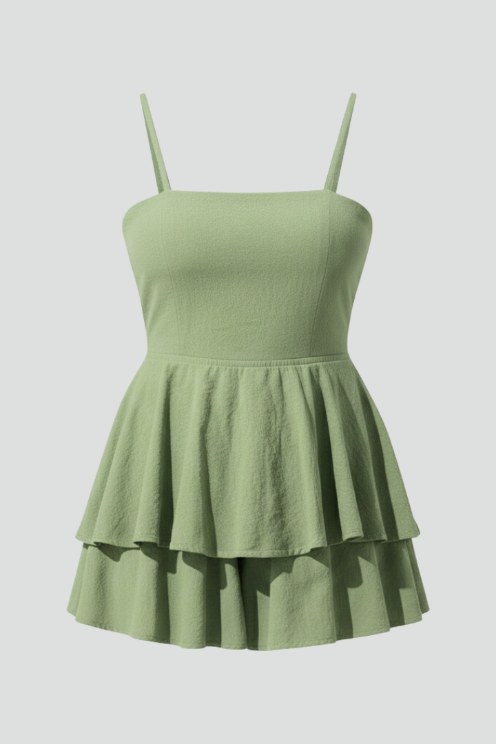 Zora | Flared Mini Dress With Spaghetti Straps